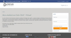 Desktop Screenshot of ead.ciclovirtual.com.br